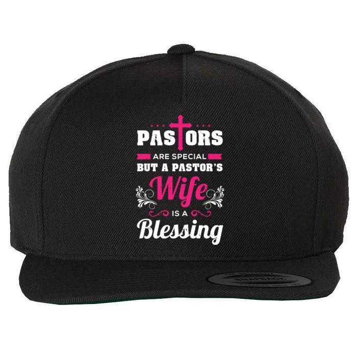 Funny Christian Pastor's Wife Is A Blessing Gift Wool Snapback Cap