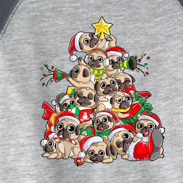 Funny Chritsmas Pug Christmas Tree Dog Santa Xmas Merry Dogmas Gift Toddler Fine Jersey T-Shirt