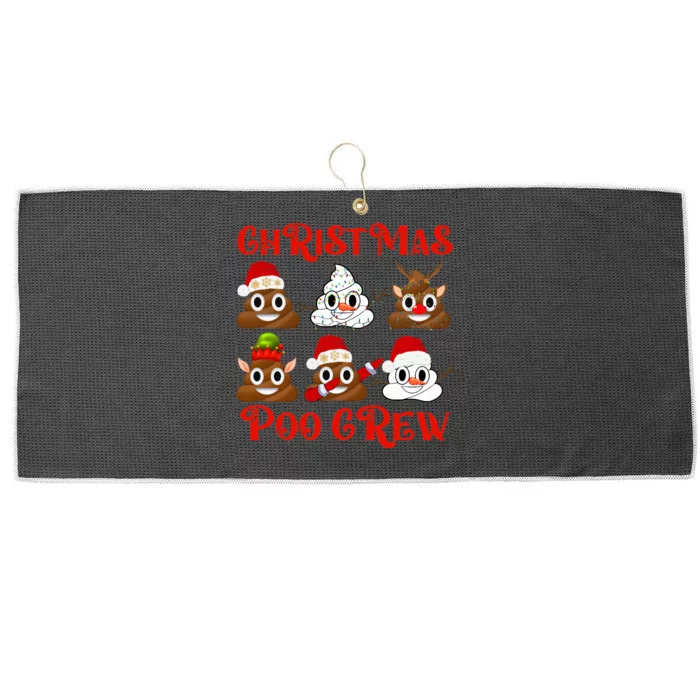 Funny Christmas Poop Crew Witner Holiday Large Microfiber Waffle Golf Towel