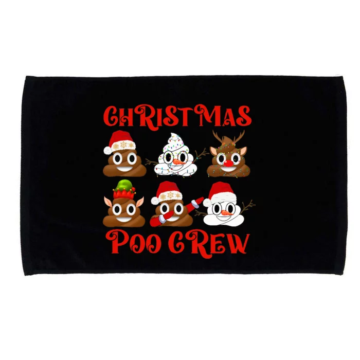 Funny Christmas Poop Crew Witner Holiday Microfiber Hand Towel