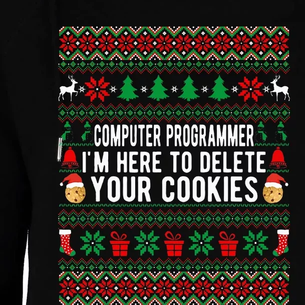 Funny Computer Programmer Christmas Gift Womens Funnel Neck Pullover Hood