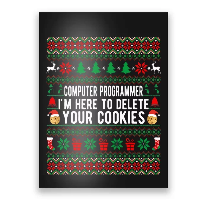 Funny Computer Programmer Christmas Gift Poster