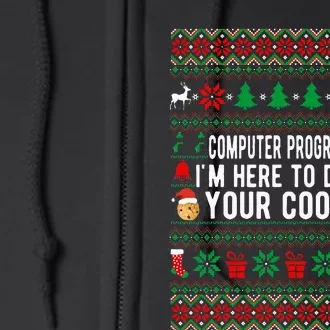 Funny Computer Programmer Christmas Gift Full Zip Hoodie