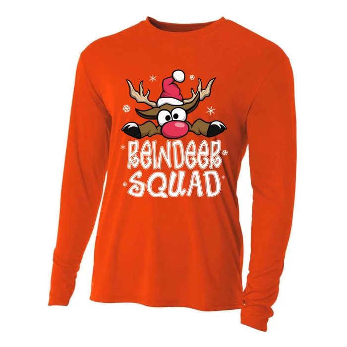 Family Christmas Pajamas Reindeer Squad Matching Christmas Cooling Performance Long Sleeve Crew