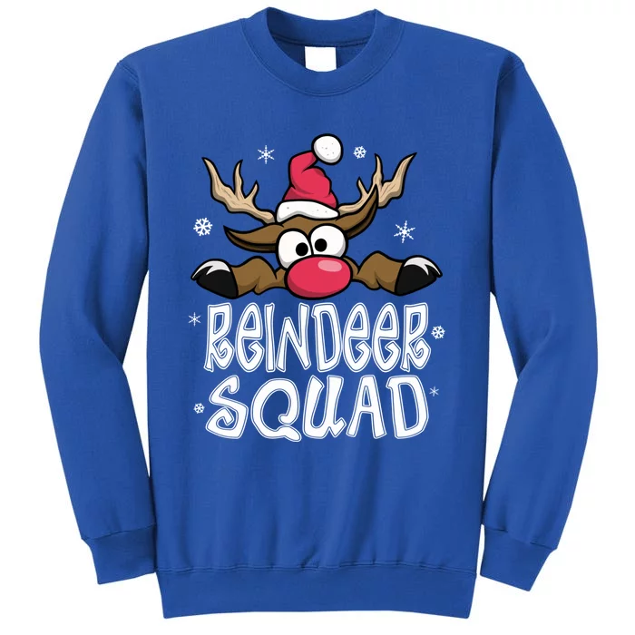 Family Christmas Pajamas Reindeer Squad Matching Christmas Tall Sweatshirt