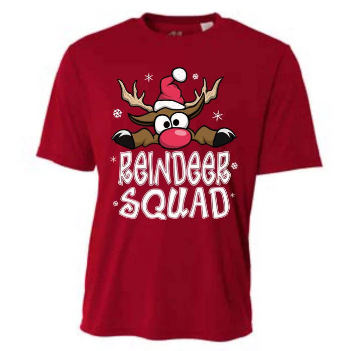 Family Christmas Pajamas Reindeer Squad Matching Christmas Cooling Performance Crew T-Shirt