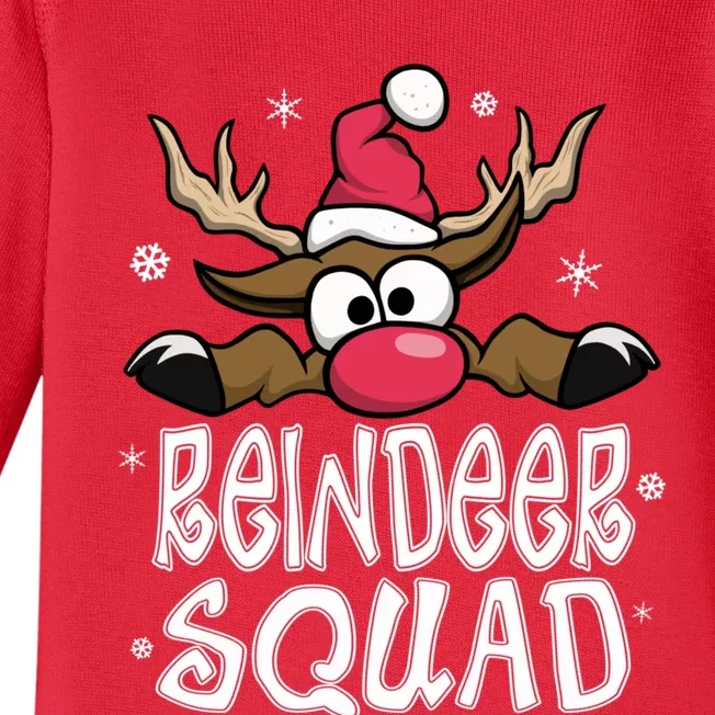 Family Christmas Pajamas Reindeer Squad Matching Christmas Baby Long Sleeve Bodysuit