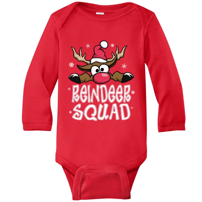 Family Christmas Pajamas Reindeer Squad Matching Christmas Baby Long Sleeve Bodysuit