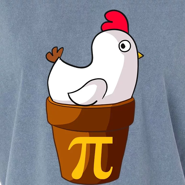 Funny Chicken Pot Pi Day Pie Math Lover Teacher Gift Garment-Dyed Women's Muscle Tee