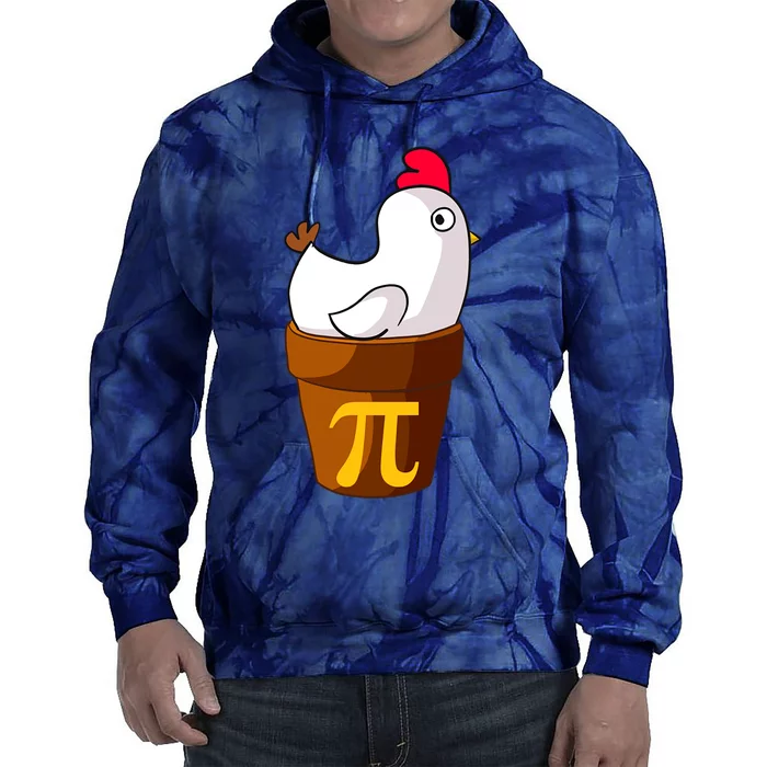 Funny Chicken Pot Pi Day Pie Math Lover Teacher Gift Tie Dye Hoodie