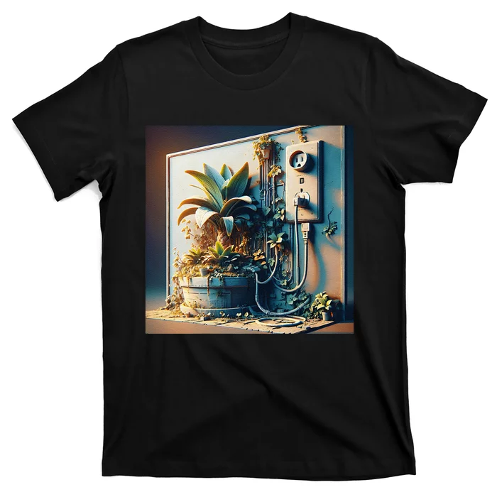 Fantasy Cute Power Plant Pot T-Shirt