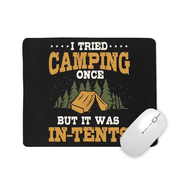 Funny Camping Pun Love Camp Humor InTents Camping Mousepad