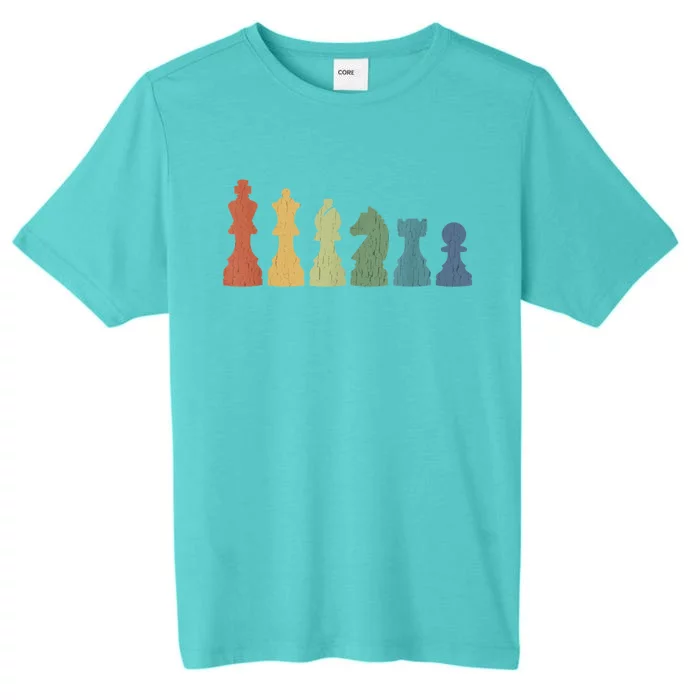 Funny Chess Pieces Board Gift Game Lover Player Themed Chess Gift 9 ChromaSoft Performance T-Shirt