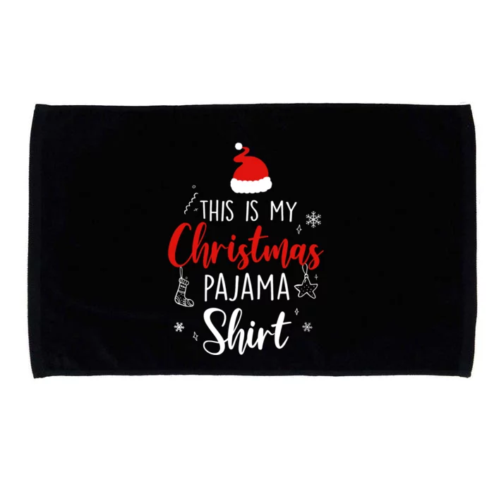 Funny Christmas Pj Pajama Pjs For Family Microfiber Hand Towel