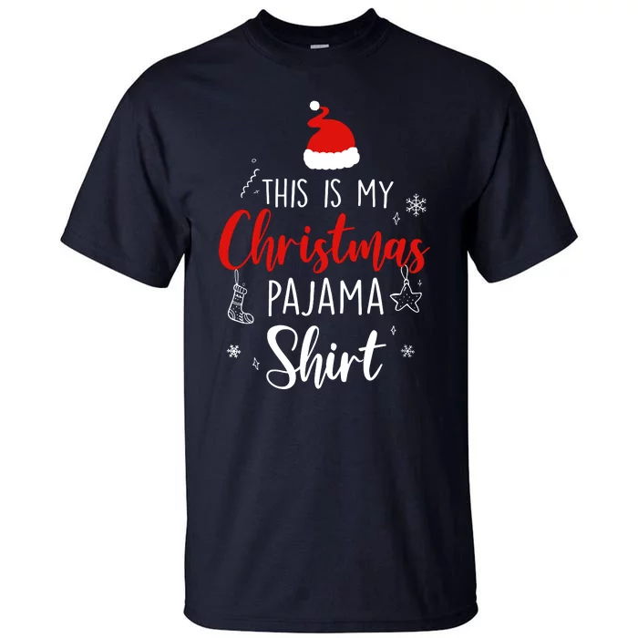 Funny Christmas Pj Pajama Pjs For Family Tall T-Shirt