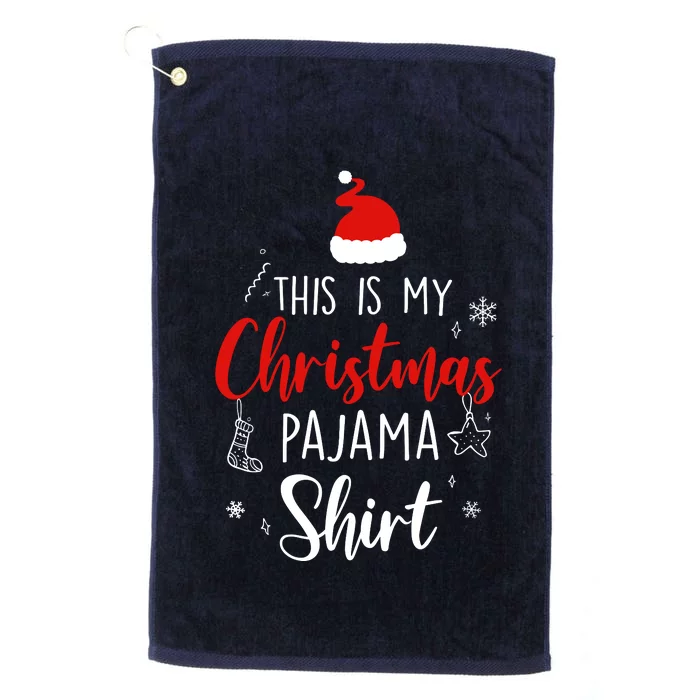 Funny Christmas Pj Pajama Pjs For Family Platinum Collection Golf Towel