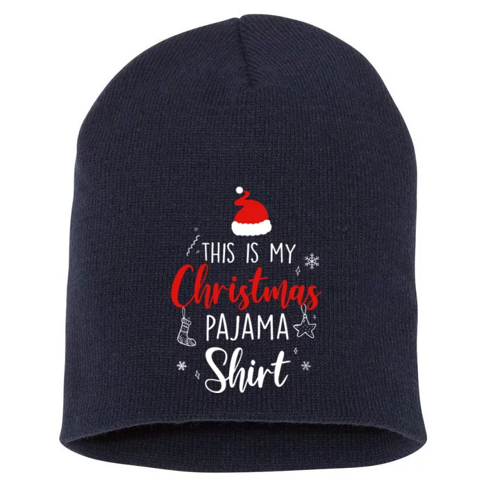 Funny Christmas Pj Pajama Pjs For Family Short Acrylic Beanie