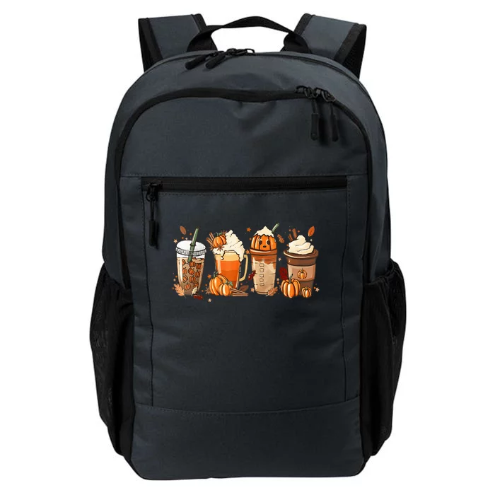 Fall Coffee Pumpkin Spice Halloween Latte Cute Fall Spooky Daily Commute Backpack