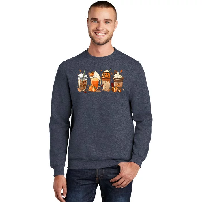 Fall Coffee Pumpkin Spice Halloween Latte Cute Fall Spooky Sweatshirt