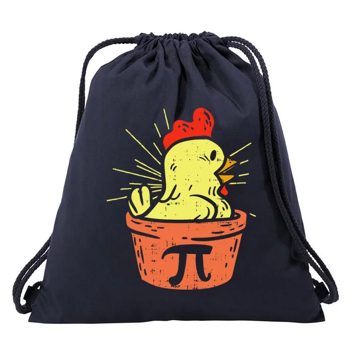 Funny Chicken Pot Pie Math Lover Teacher Gift Drawstring Bag