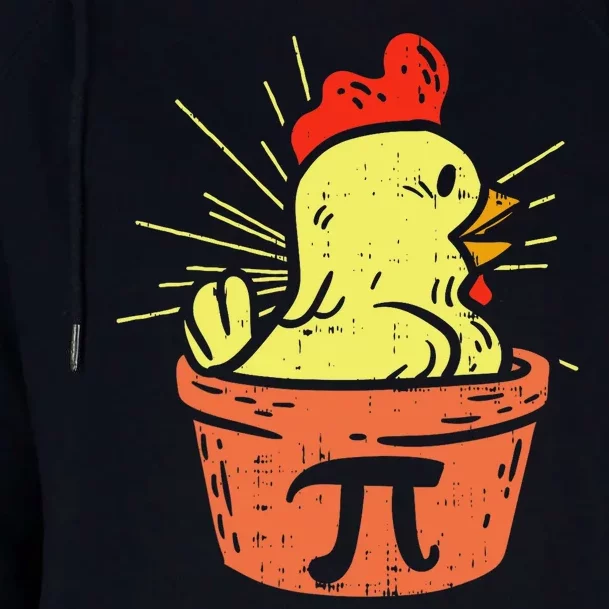 Funny Chicken Pot Pie Math Lover Teacher Gift Womens Funnel Neck Pullover Hood