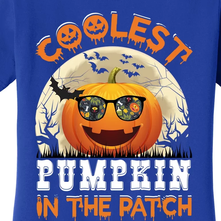 Funny Coolest Pumpkin In The Patch Halloween Graphic Gift Women's T-Shirt