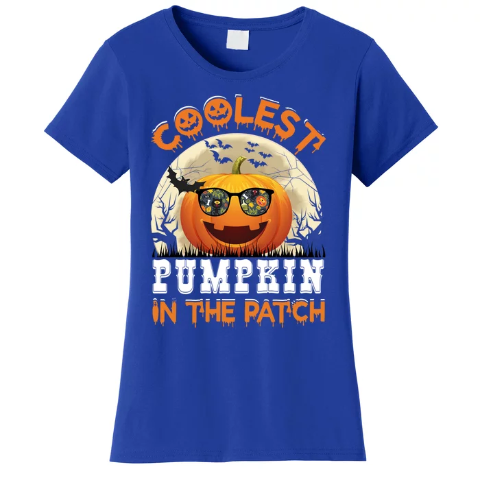 Funny Coolest Pumpkin In The Patch Halloween Graphic Gift Women's T-Shirt