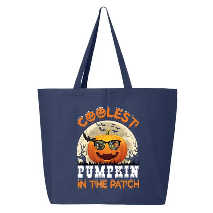 Funny Coolest Pumpkin In The Patch Halloween Graphic Gift 25L Jumbo Tote