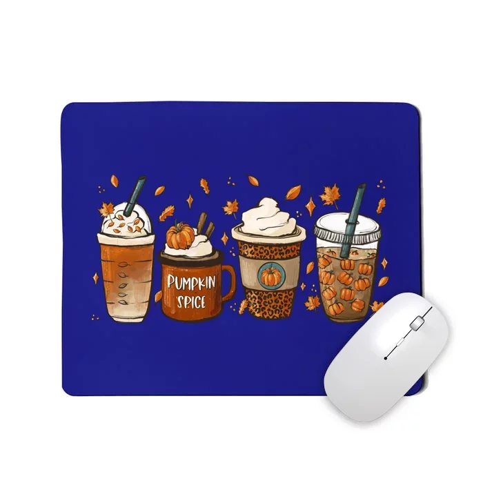 Fall Coffee Pumpkin Spice Junkie Latte Autumn Coffee Lovers Gift Mousepad