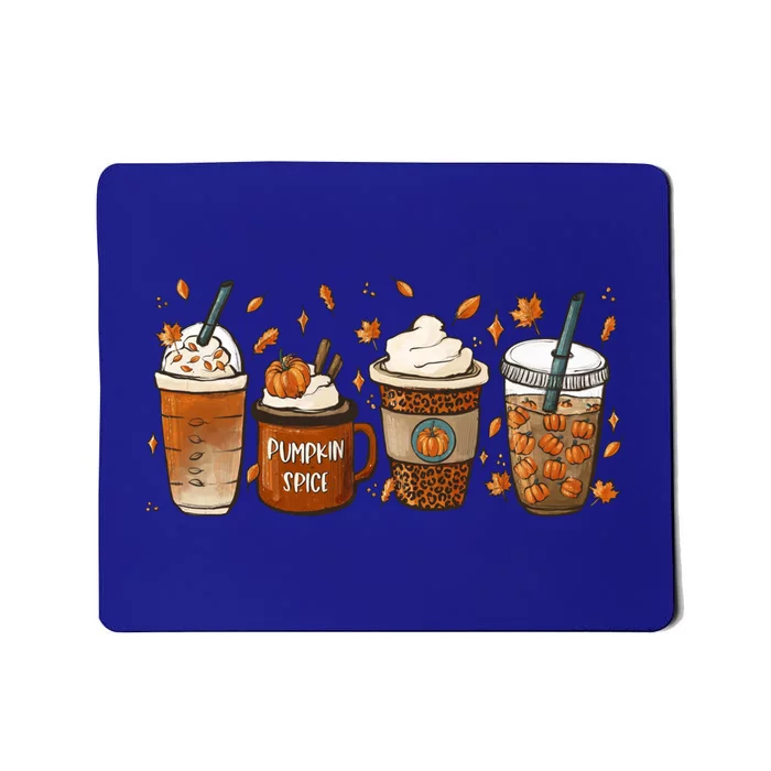 Fall Coffee Pumpkin Spice Junkie Latte Autumn Coffee Lovers Gift Mousepad