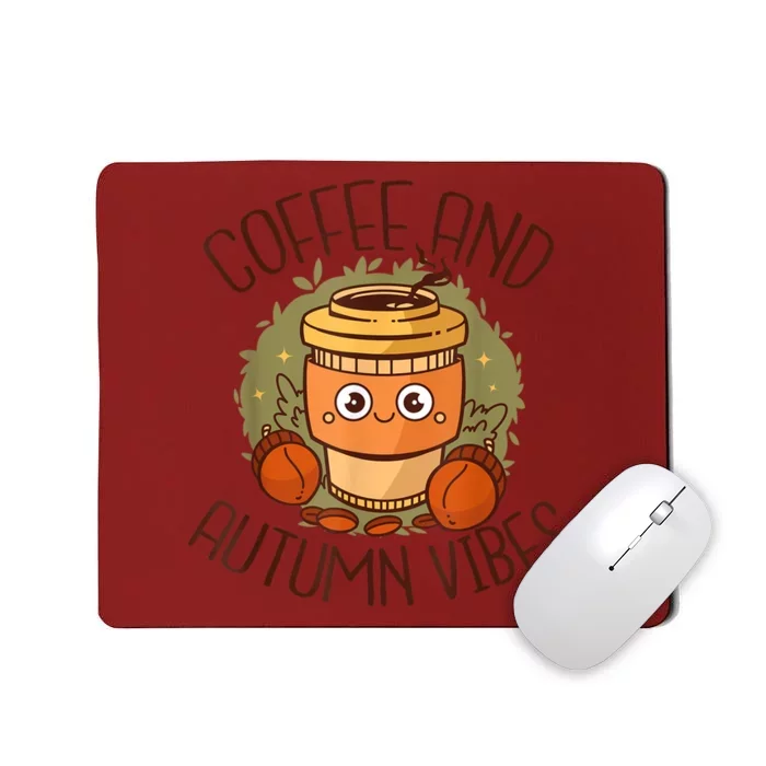 Fall Coffee Pumpkin Latte Coffee Autumn Vibes Spice Coffee Mousepad