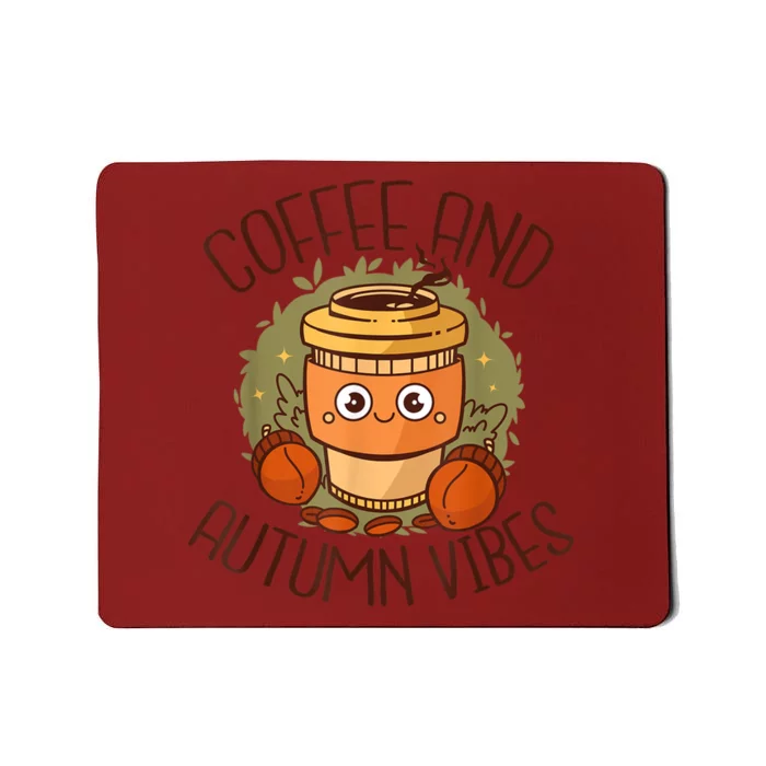 Fall Coffee Pumpkin Latte Coffee Autumn Vibes Spice Coffee Mousepad