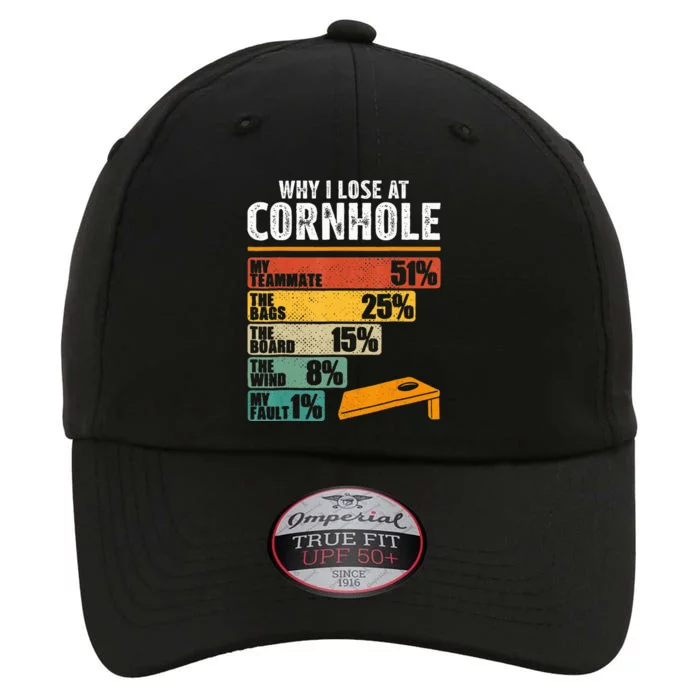 Funny Cornhole Player Why I Lose At Cornhole The Original Performance Cap