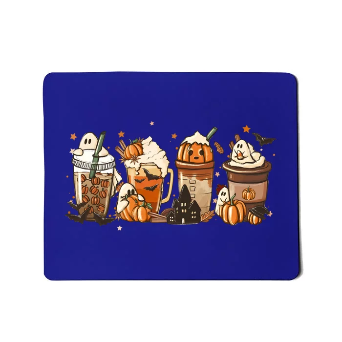 Fall Coffee Pumpkin Halloween Latte Cute Fall Spooky Season Cool Gift Mousepad