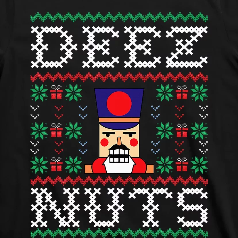 Funny Christmas Pajama Family Xmas Deez Nuts Nutcracker Nut T-Shirt