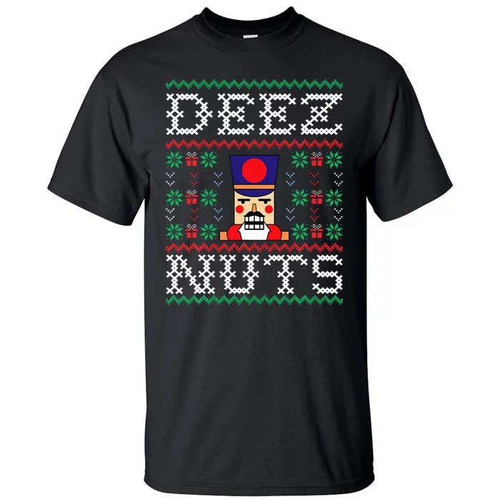 Funny Christmas Pajama Family Xmas Deez Nuts Nutcracker Nut Tall T-Shirt