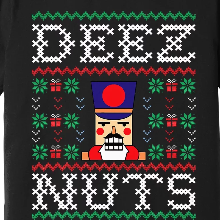 Funny Christmas Pajama Family Xmas Deez Nuts Nutcracker Nut Premium T-Shirt