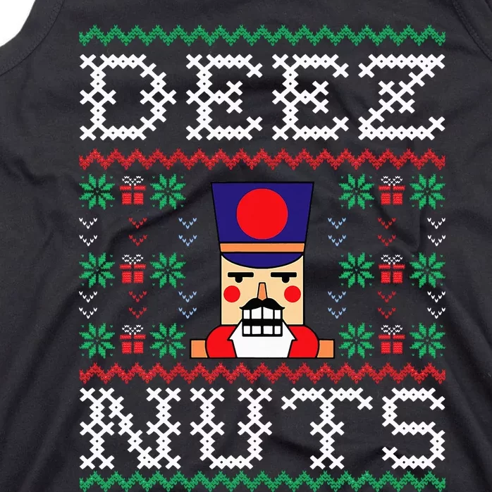 Funny Christmas Pajama Family Xmas Deez Nuts Nutcracker Nut Tank Top