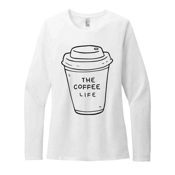 Fall Coffee Pumpkin Spice Junkie Latte Coffee Lovers Womens CVC Long Sleeve Shirt