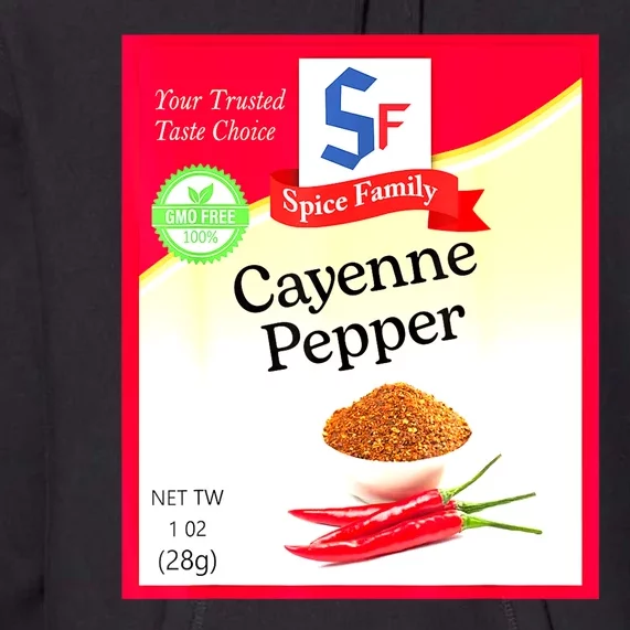 Funny Cayenne Pepper Condiment Holiday Spice Group Costumes Gift Premium Hoodie