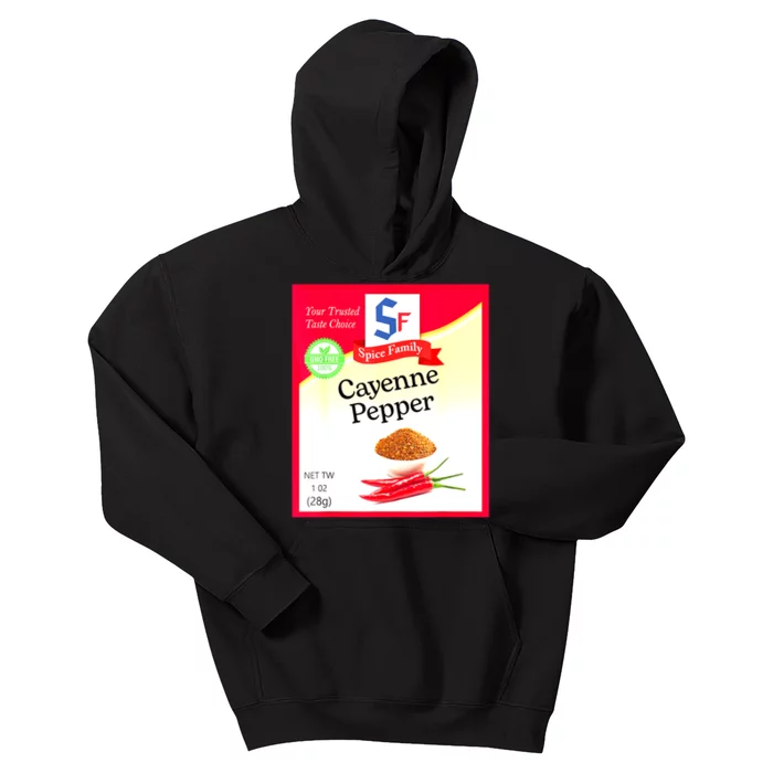 Funny Cayenne Pepper Condiment Holiday Spice Group Costumes Gift Kids Hoodie