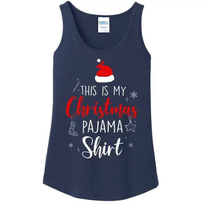 Funny Christmas Pj Pajama Women Pjs For Family Ladies Essential Tank