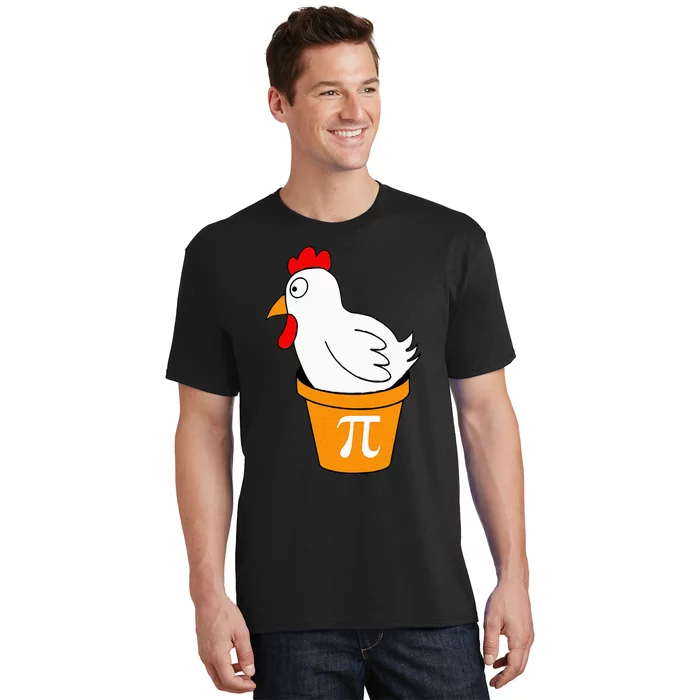 Funny Chicken Pot Pi Day Pie Math Lover Teacher Geek T-Shirt