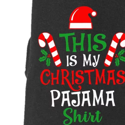 Funny Christmas Pajama Gift Doggie 3-End Fleece Hoodie