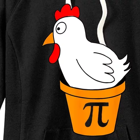 Funny Chicken Pot Pie Math Lover Gift Women's Fleece Hoodie