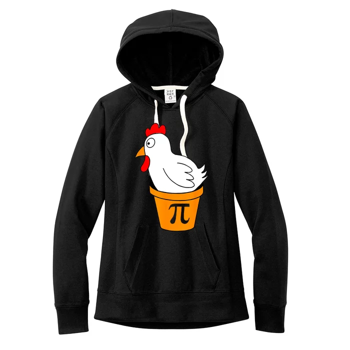 Funny Chicken Pot Pie Math Lover Gift Women's Fleece Hoodie