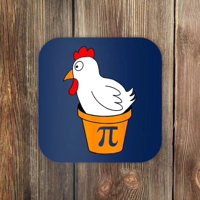 Funny Chicken Pot Pie Math Lover Gift Coaster