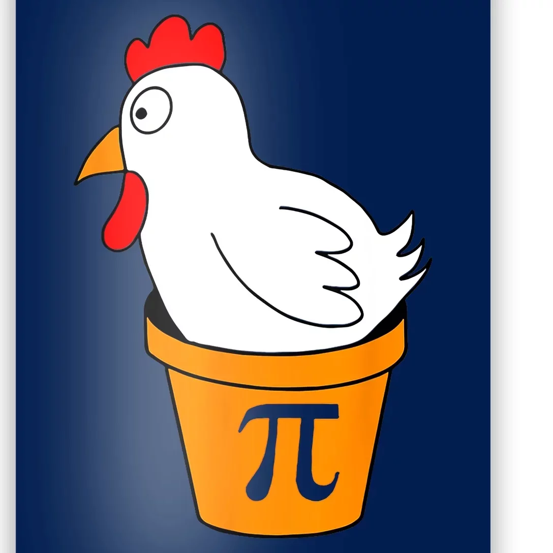 Funny Chicken Pot Pie Math Lover Gift Poster