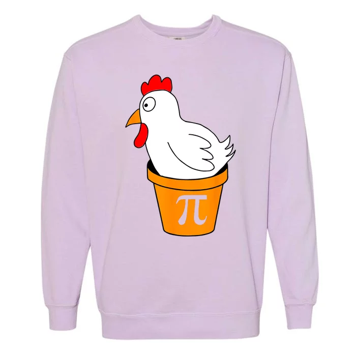 Funny Chicken Pot Pie Math Lover Gift Garment-Dyed Sweatshirt