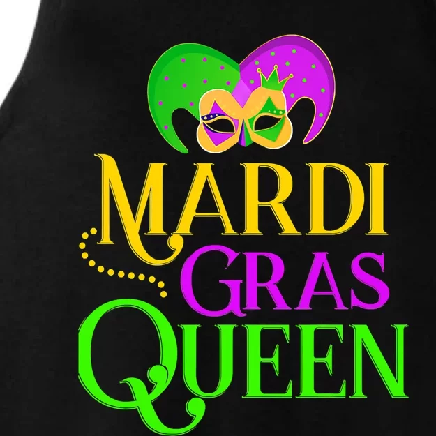 Funny Carnival Party Confetti Outfit Mardi Gras Queen Crow Gift Ladies Tri-Blend Wicking Tank